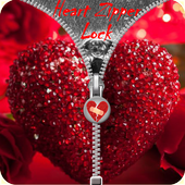 Heart Zipper Screen Lock icon