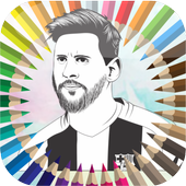 Football All Star Player Coloring icon