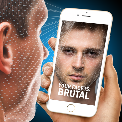 Scanner appearance face Beauty Analysis joke game icon