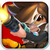 Cartoon warrior -Fight and guns icon