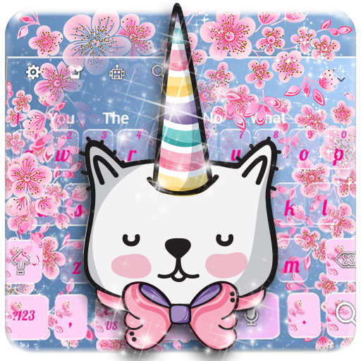 Cute Cat Flower Keyboard icon