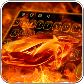 Cool Flame Car Keyboard icon