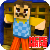 MCPE MAPS For Scary Horror Neighbor Mod icon