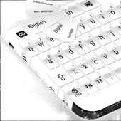 Glossy White Keyboard Theme on 9Apps