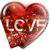 Tastiera del cuore d&amp;#39;amore icon