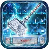 Blue Super Hero Keyboard Theme