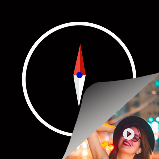 Compass vault: hide photo,video flashlight vault icon