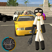 Bat Stickman Rope Hero icon