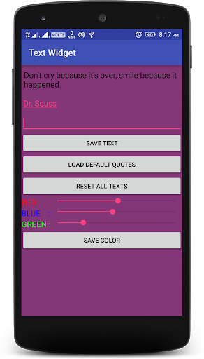 Text Widget screenshot 1