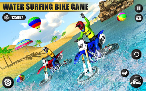 Beach Water Surfer Dirt Bike: Free Racing Games 3D screenshot 5