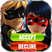 Fake Call Ladybug Miraculous icon