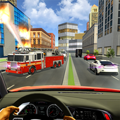 911 Fire Rescue Truck driver icon