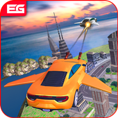 Car Flying Shooting Adventure 3D Volanti Game icon