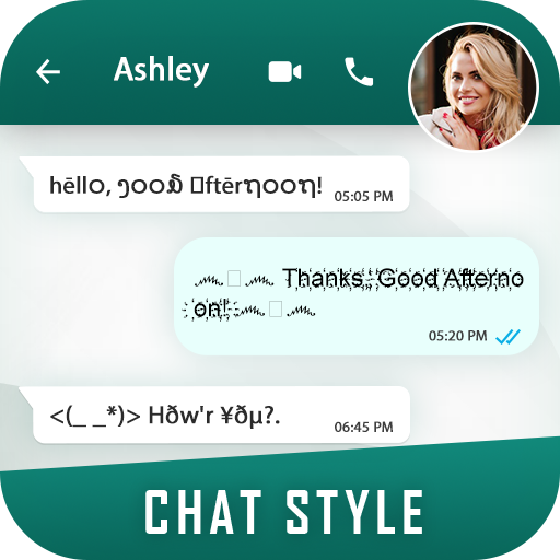 Chat Style, Stylish Fonts &amp; Keyboard for Whatsapp icon