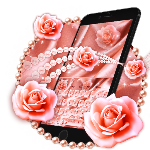 Pink Rose Gold Luxury Keyboard Theme icon