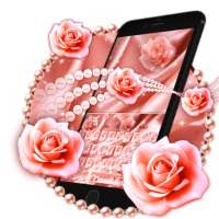 Pink Rose Gold Luxury Keyboard Theme