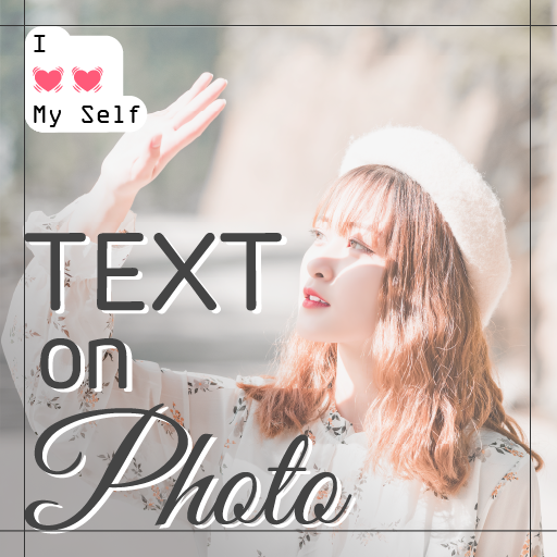 Text On Photo: Add text photo icon
