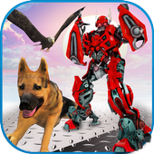 Multi Robot Transforming Game: Robo Animal Cop Dog icon