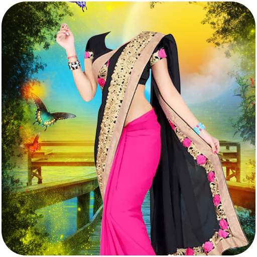 Woman Fancy Saree Photo Suit Editor