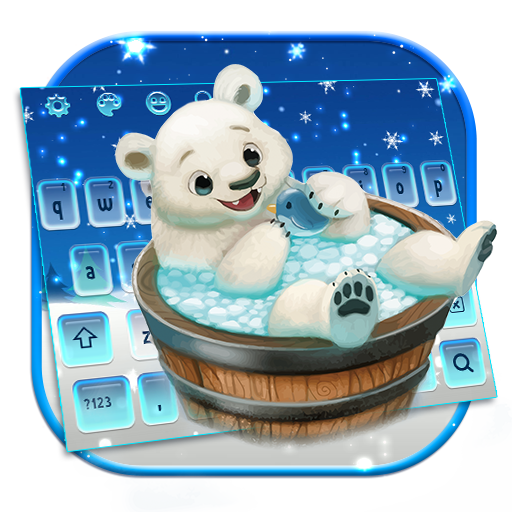 Клавиатура "Милый ледяной медведь" иконка