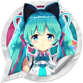 Hatsune Miku Stickers For Whatsapp icon