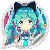 Hatsune Miku Stickers For Whatsapp