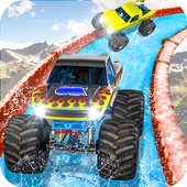 Xtreme Monster Truck Waterslide Race icon