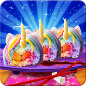Rainbow Unicorn Sushi Maker! DIY Cooking Game icon