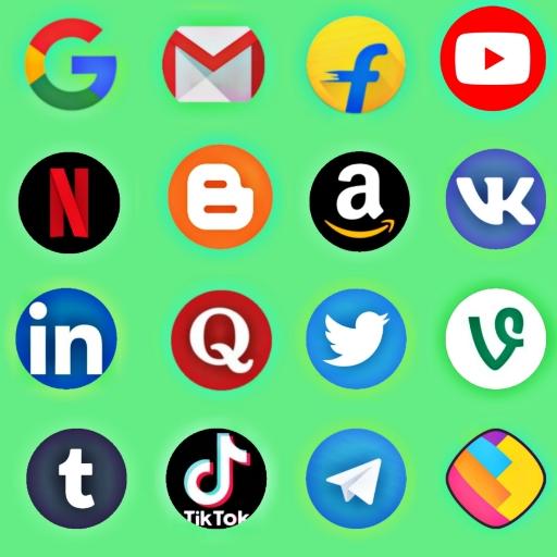 All in one social media app 2020 icon