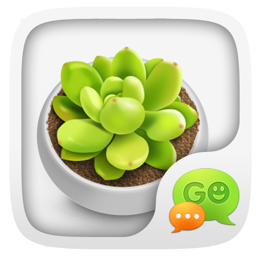 GO SMS GREEN PLANTS THEME أيقونة