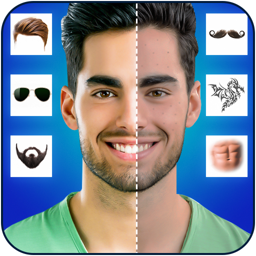 Man beard: Handsome Men photo editor, tattoo icon