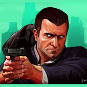 michael gta 5 wallpaper HD icon