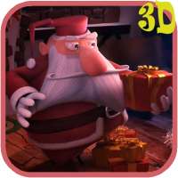 Christmas Santa 3D. Wallpaper