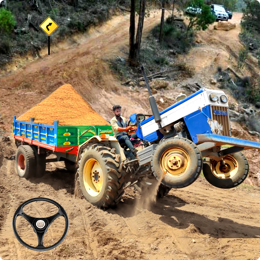 Offroad Tractor Trolley Simulator Cargo Driver 3D icon