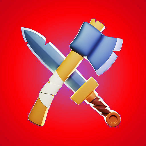 Craft and battle: idle knight icon