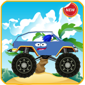 Super sonic racing car drive icon