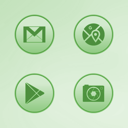 Bubble Gum Green Icons icon