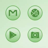 Bubble Gum Green Icons