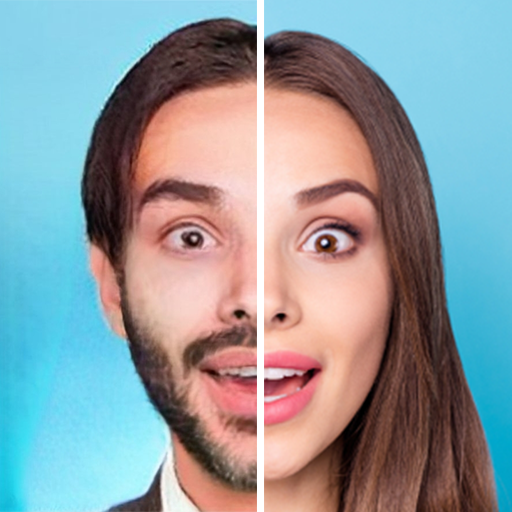 Face gender changer app swap أيقونة