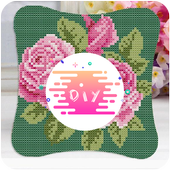 DIY Cross Stitch Flowers icon