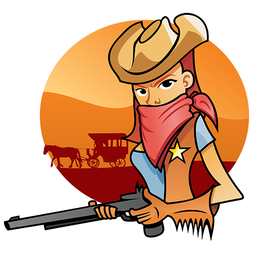Little boys cowboy game icon