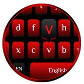 Modern Stylish Black Red Fusion Keyboard on 9Apps