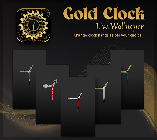 Gold Clock Live Wallpaper screenshot 7