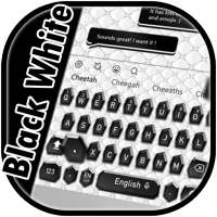 SMS Black White Keyboard on 9Apps