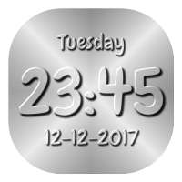 Carved Digital Clock Live Wallpaper 3D with photo