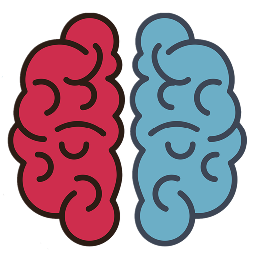 Brain training—left and right brain training icon