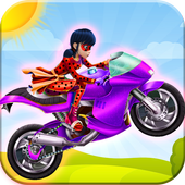 Ladybug in motorbike Go icon