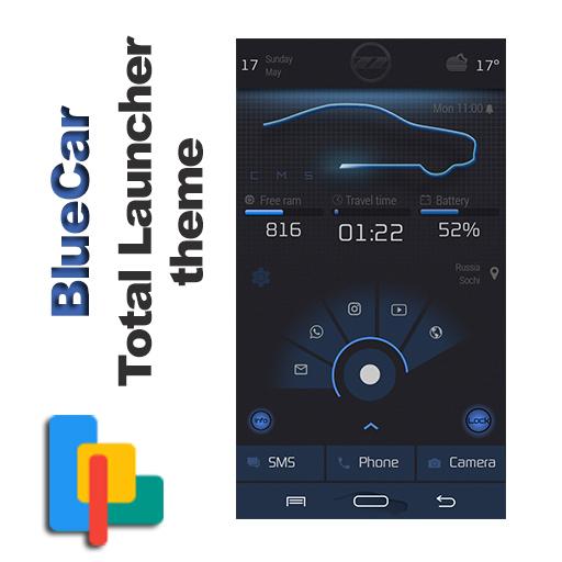 BlueCar Theme for Total Launcher icon