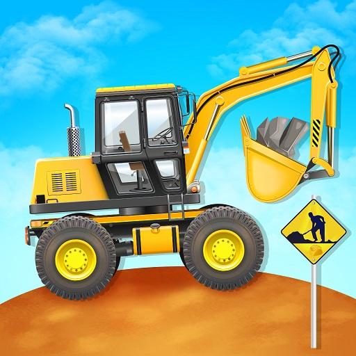 Truck Games for build a house icon