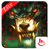 Live 3D Fierce Feral Wolf Keyboard Theme icon
